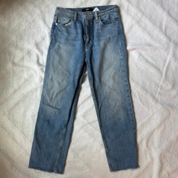 Hudson Remi High Rise Straight Ankle Jean Raw Hem Size 27 - Picture 5 of 8